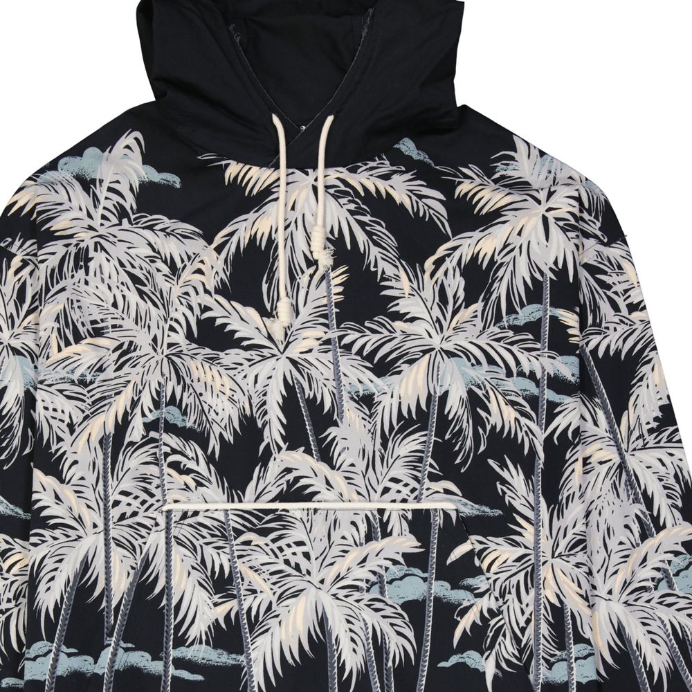 Palm Angels Crna dukserica s printom