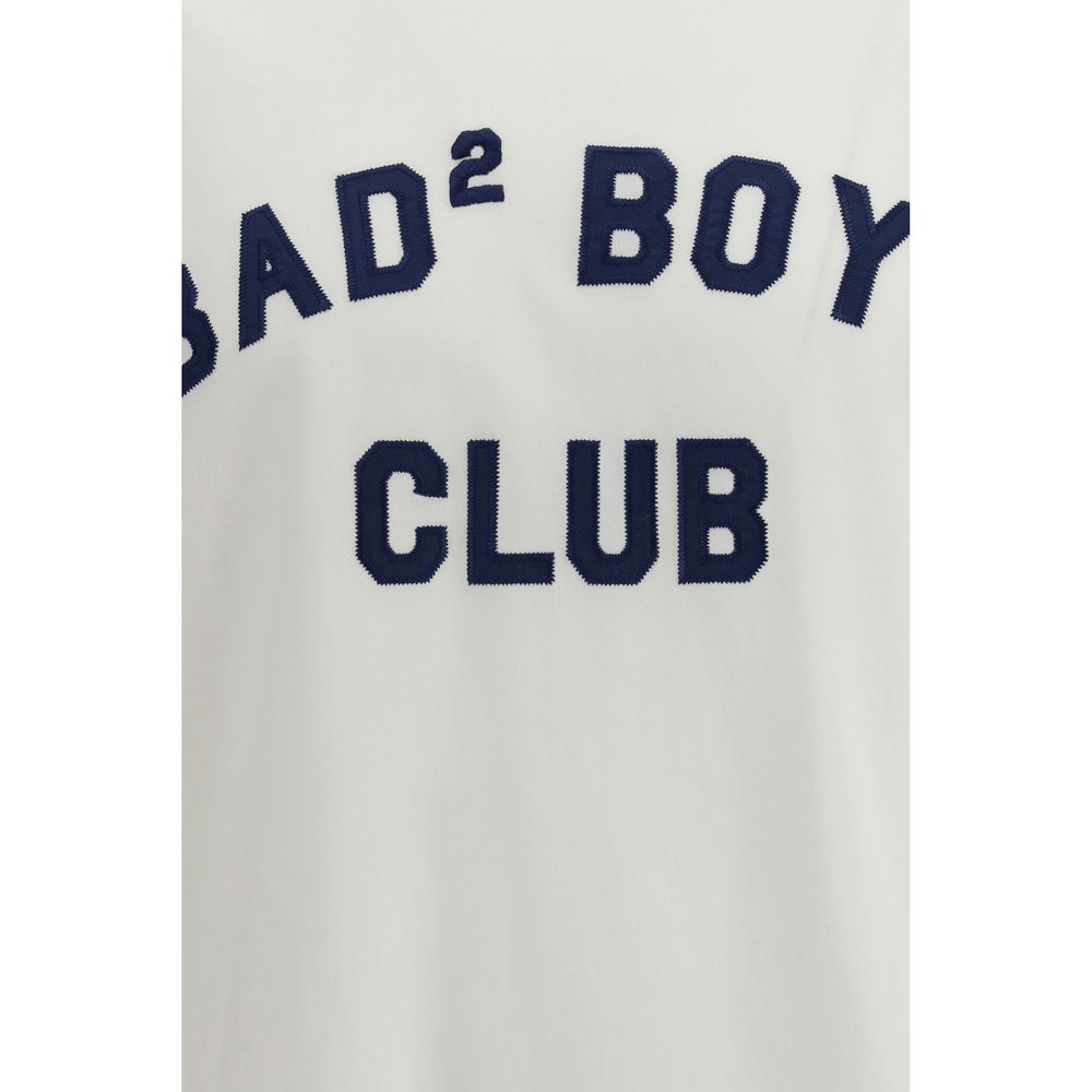 Dsquared² Bijela majica Bad Boys Club NOVA KOLEKCIJA