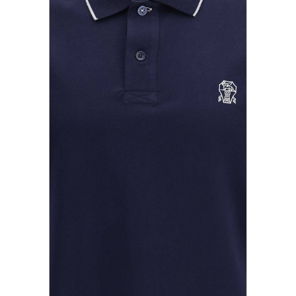 Brunello Cucinelli plava polo majica NOVA KOLEKCIJA