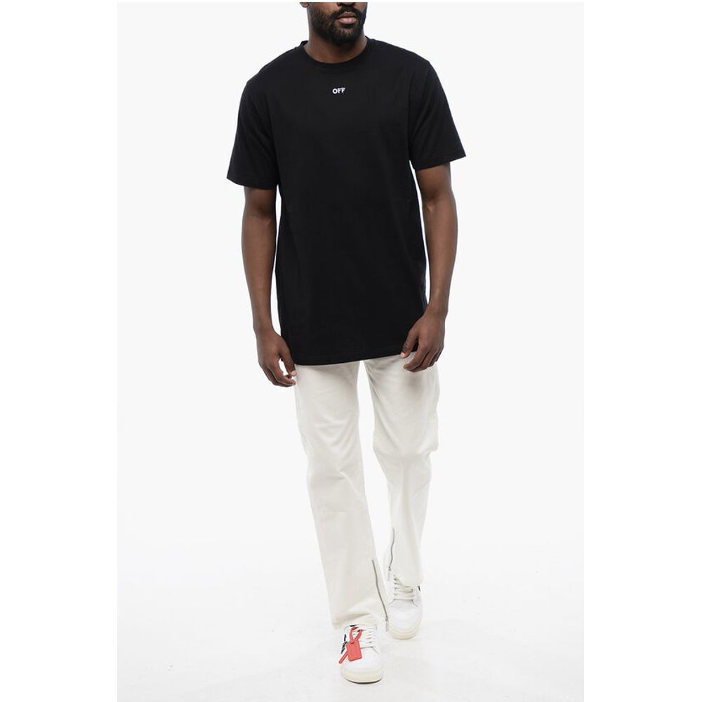 Off-White Crna Pamučna ARROW Crew-neck T-shirt majica