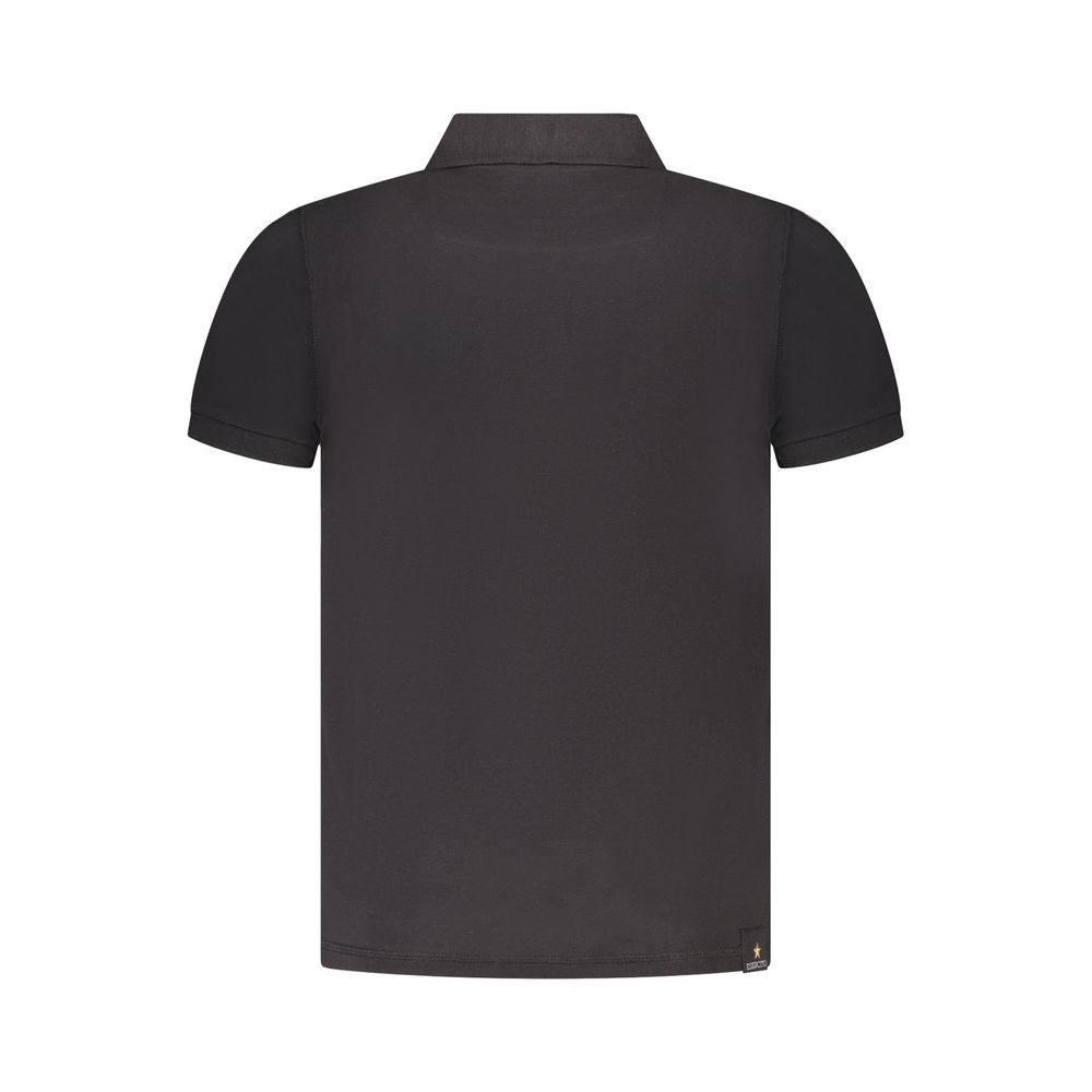 Accademia Militare Black Cotton Men Polo