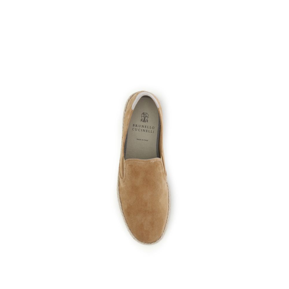 Brunello Cucinelli Bež slip on cipele NOVA KOLEKCIJA