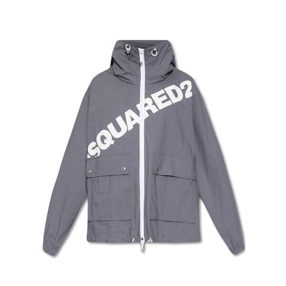 Dsquared² Siva jakna s natpisom