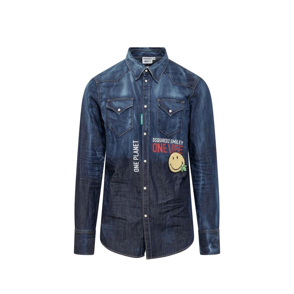 Dsquared² Plava denim košulja