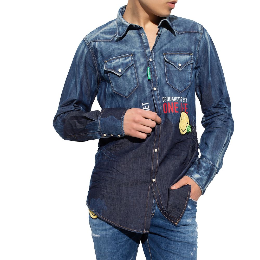 Dsquared² Plava denim košulja