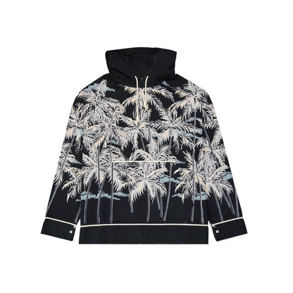 Palm Angels Crna dukserica s printom