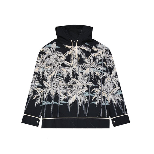 Palm Angels Crna dukserica s printom