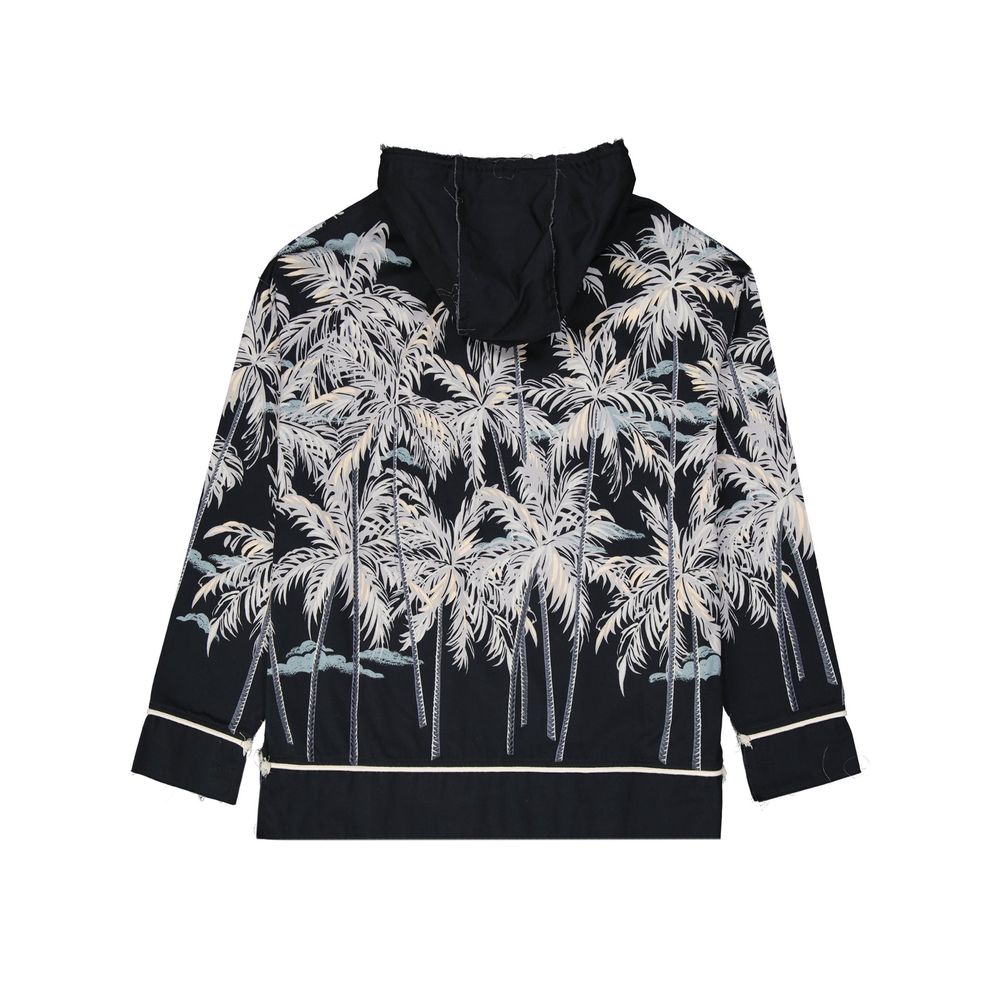 Palm Angels Crna dukserica s printom