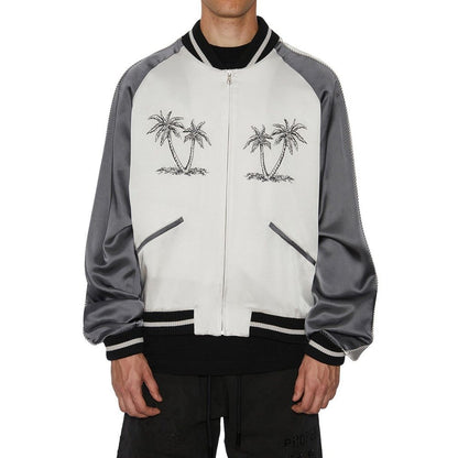 Palm Angels siva bomber jakna
