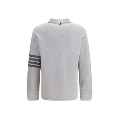 Thom Browne Siva polo majica dugi rukav NOVA KOLEKCIJA