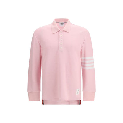 Thom Browne Roza polo majica dugi rukav NOVA KOLEKCIJA