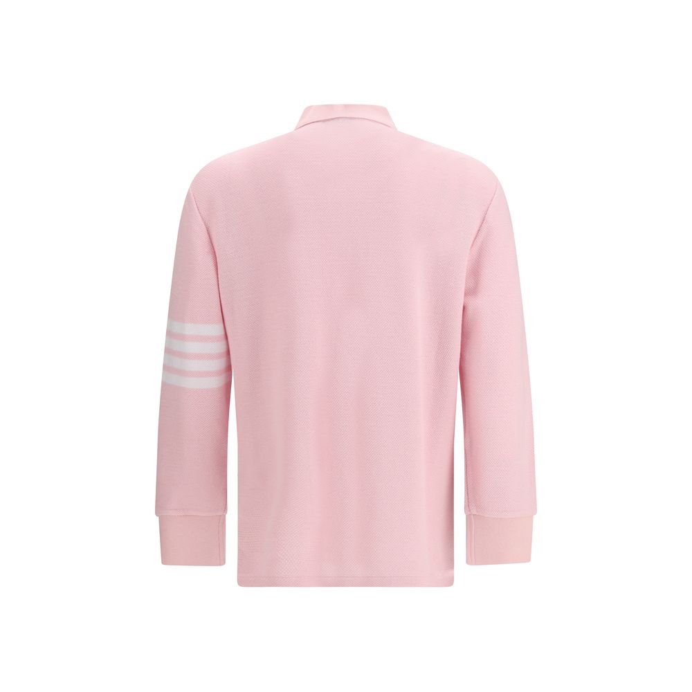 Thom Browne Roza polo majica dugi rukav NOVA KOLEKCIJA