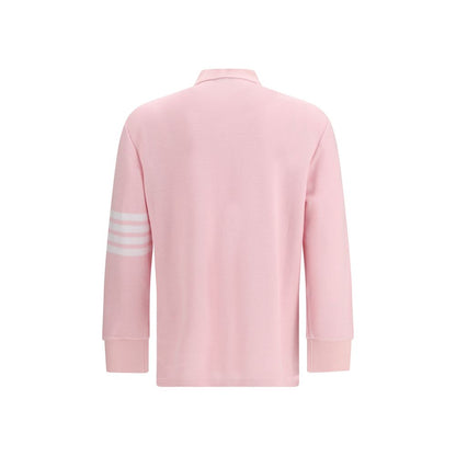 Thom Browne Roza polo majica dugi rukav NOVA KOLEKCIJA