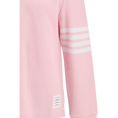 Thom Browne Roza polo majica dugi rukav NOVA KOLEKCIJA
