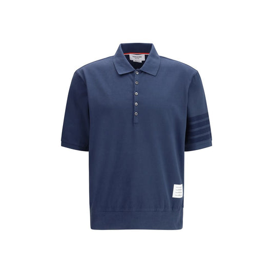Thom Browne Plava polo majica kratki rukav NOVA KOLEKCIJA