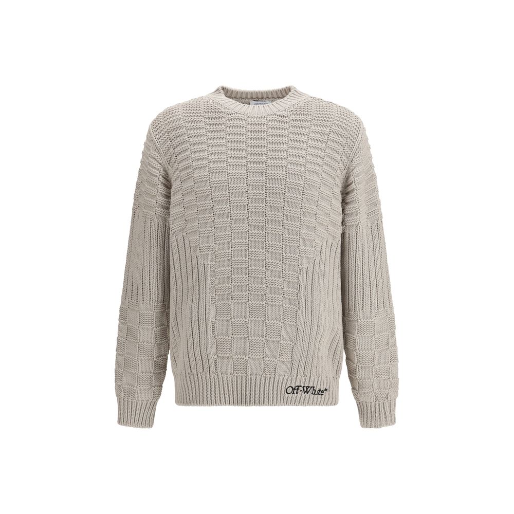 Off-White Bež džemper NOVA KOLEKCIJA