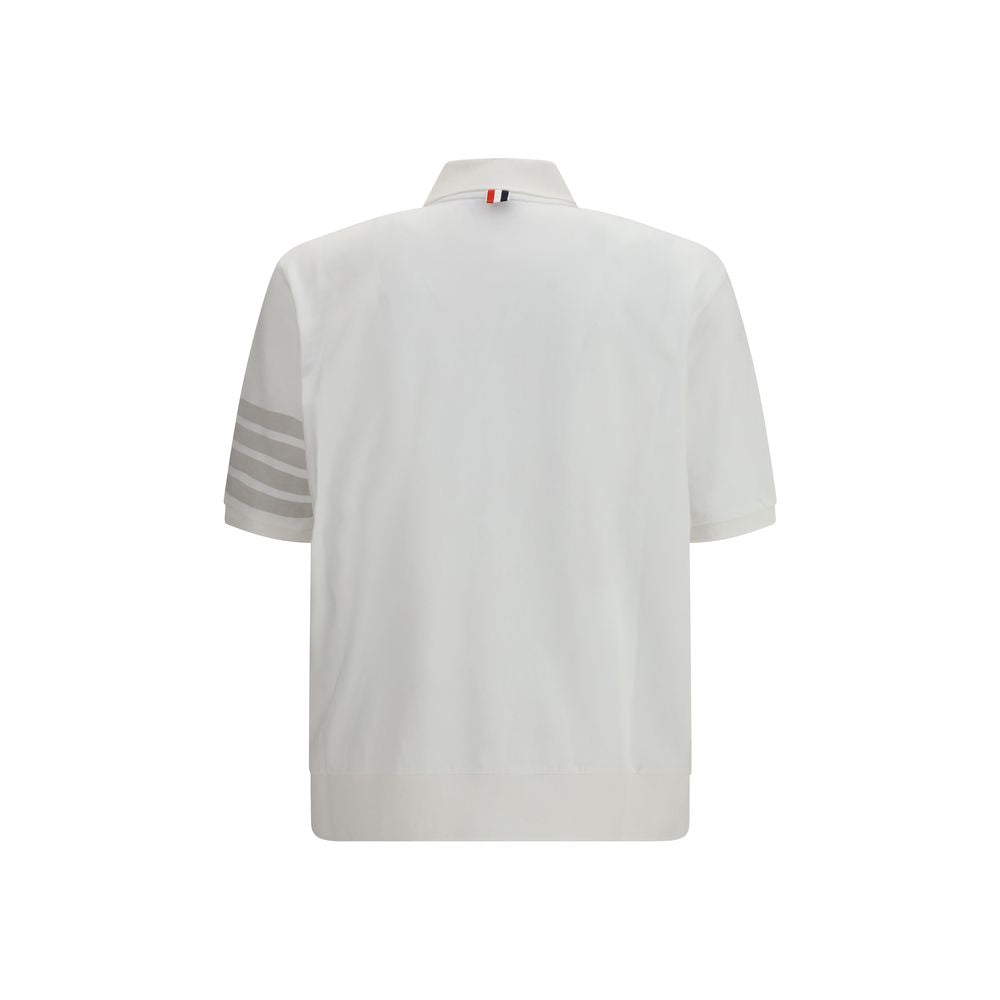 Thom Browne Bijela Polo majica kratki rukav Nova Kolekcija