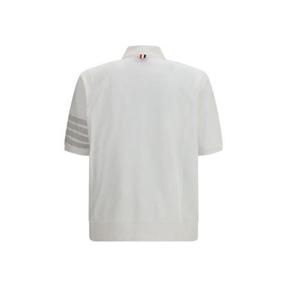 Thom Browne Bijela Polo majica kratki rukav Nova Kolekcija