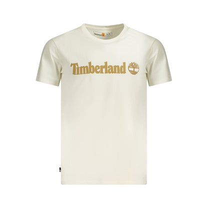Timberland Bež majica kratki rukav s printom