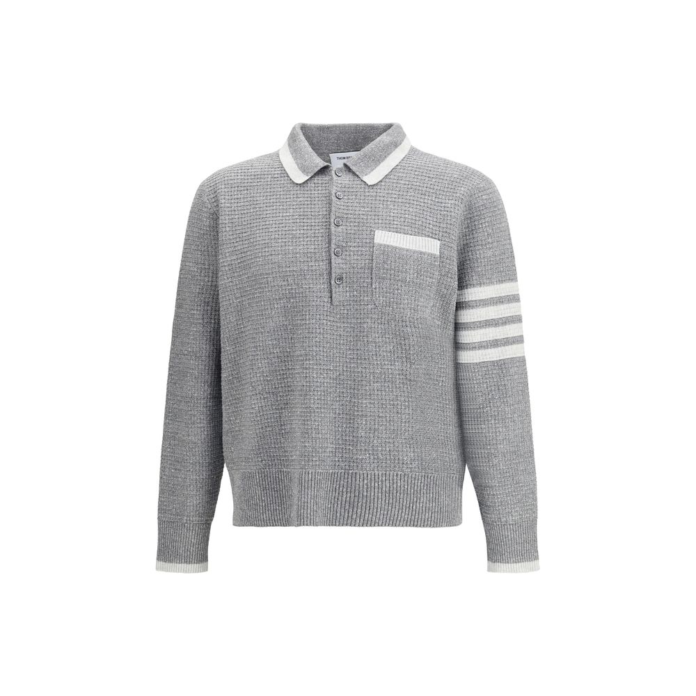 Thom Browne Pletena Polo Majica dugi rukav Nova Kolekcija