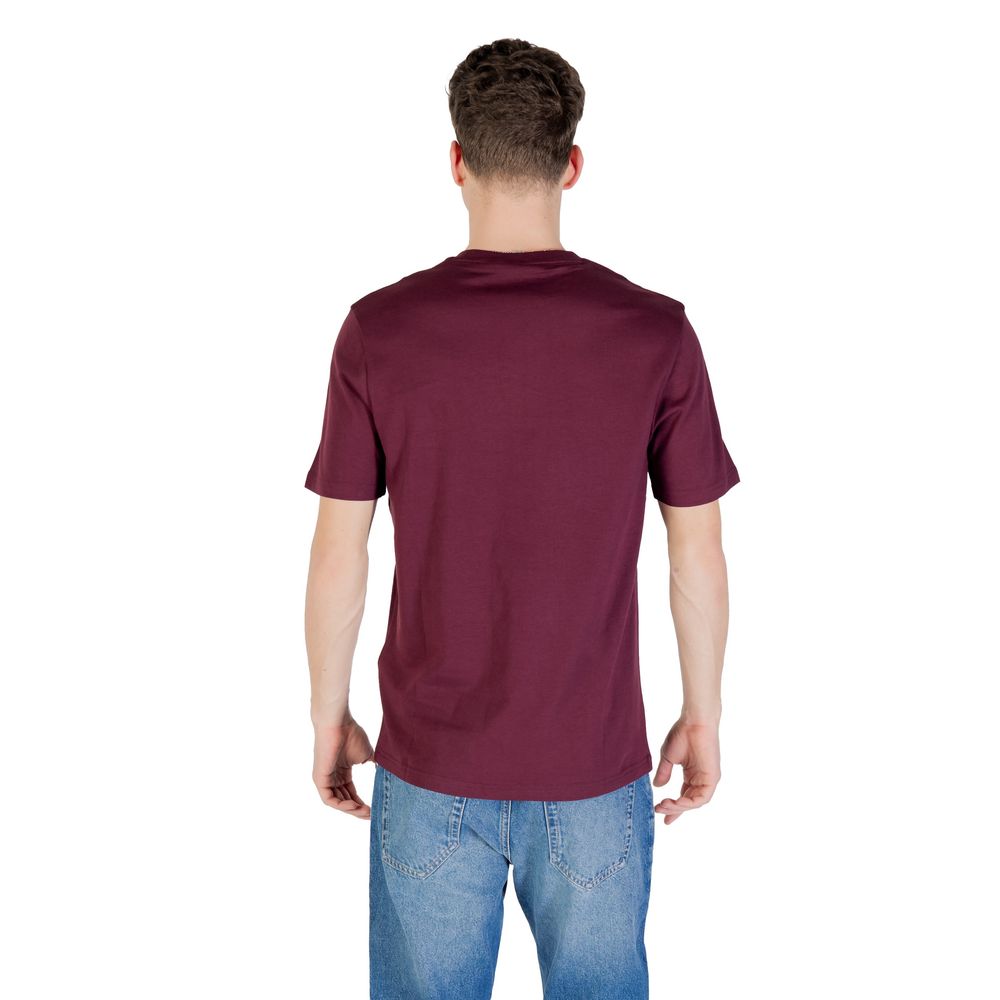 Lyle & Scott Bordo majica kratki rukav NOVA KOLEKCIJA