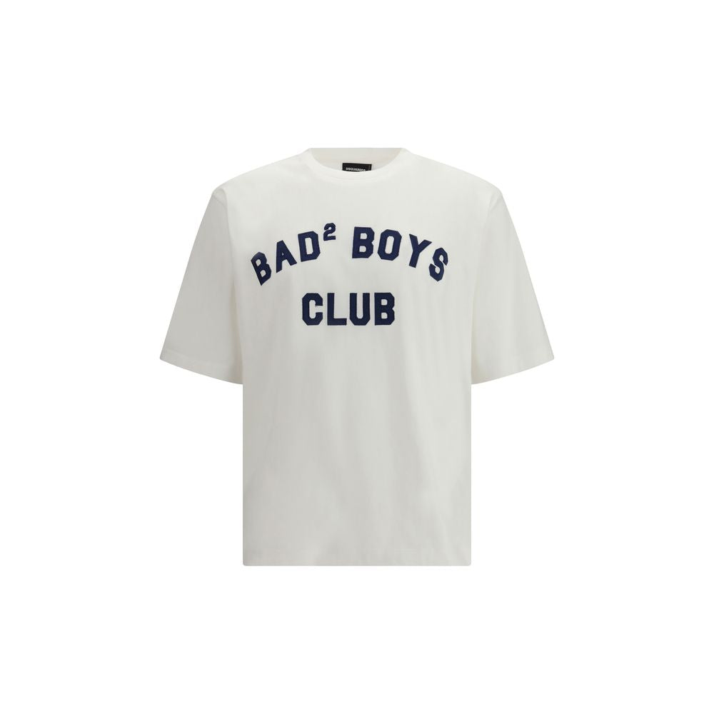 Dsquared² Bijela majica Bad Boys Club NOVA KOLEKCIJA