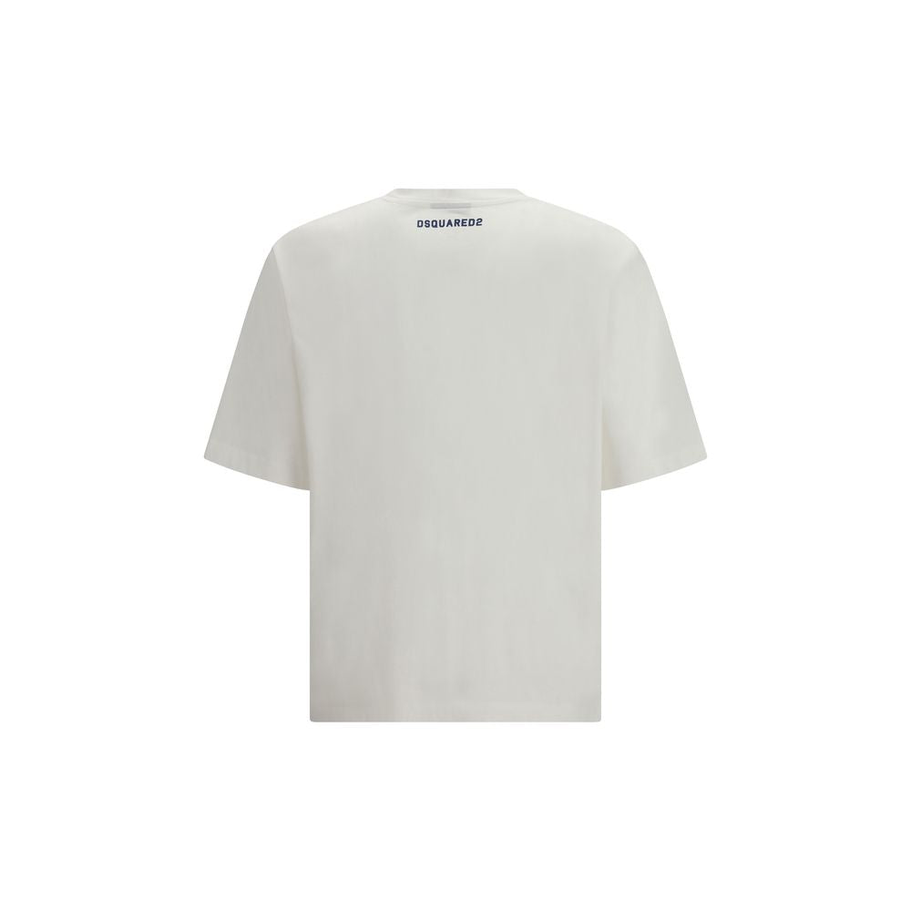 Dsquared² Bijela majica Bad Boys Club NOVA KOLEKCIJA