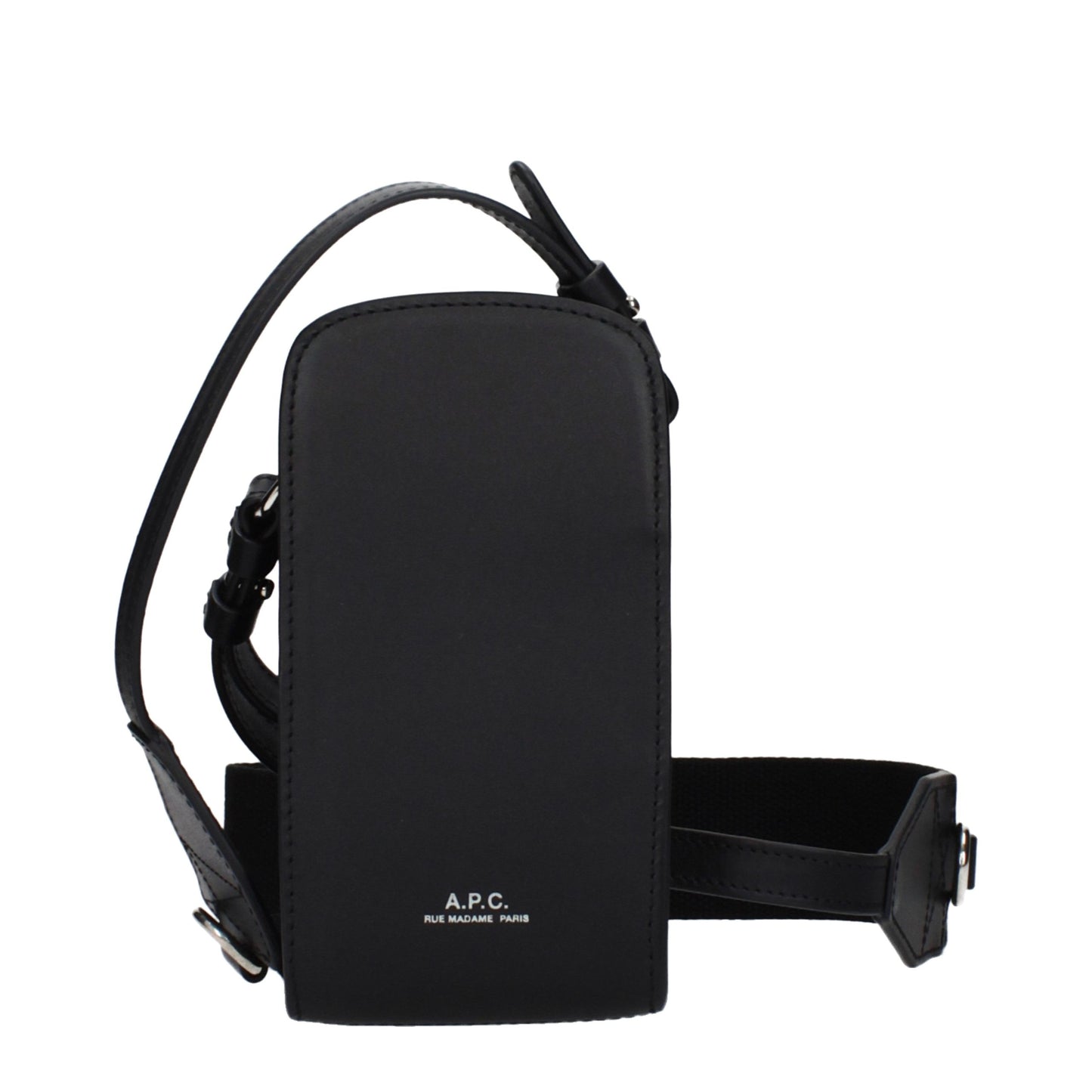 A.P.C. Crna Kožna torbica
