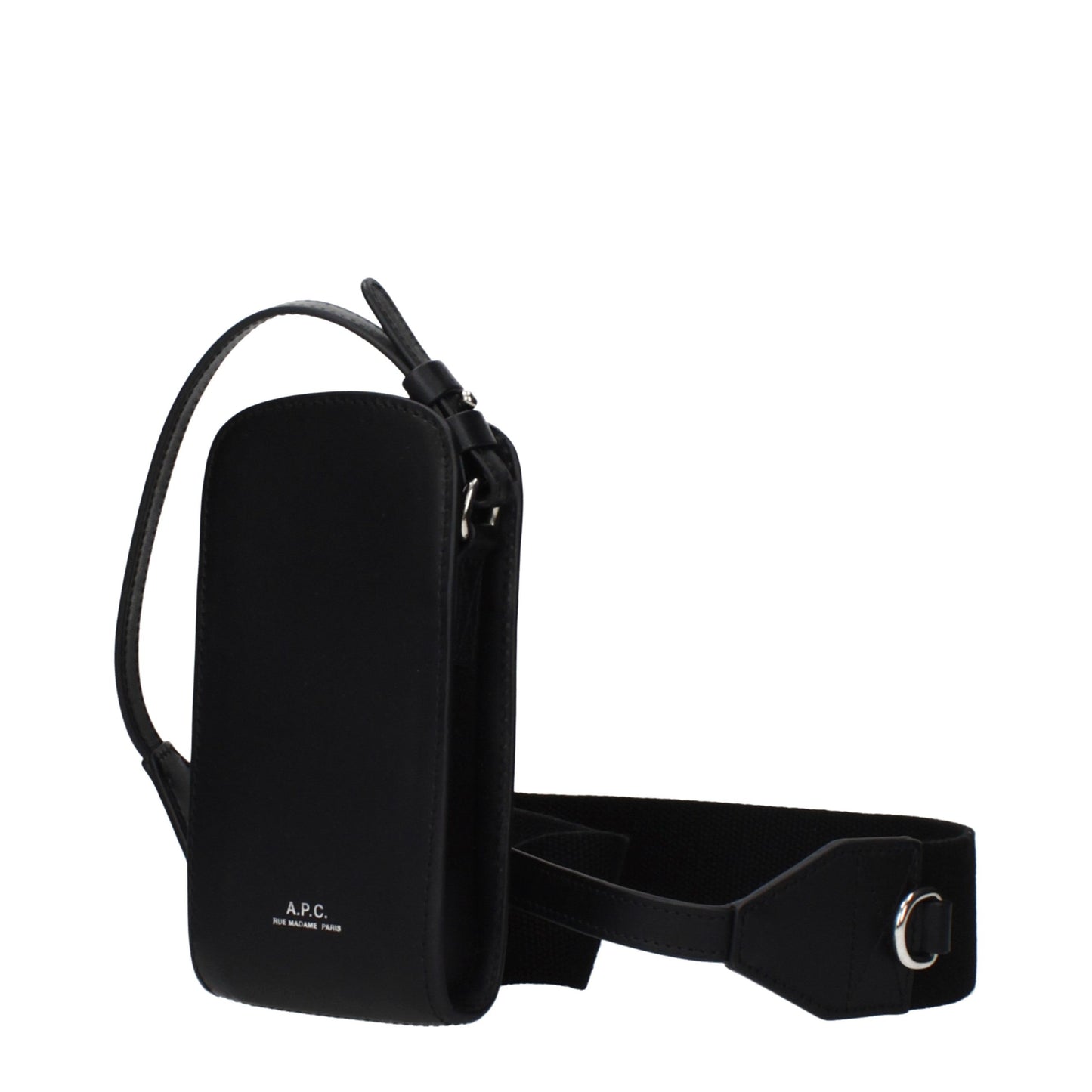 A.P.C. Crna Kožna torbica