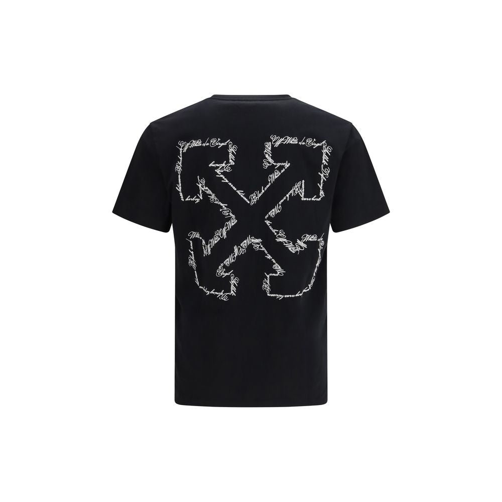 Off-White Crna Script Arrow majica kratki rukav NOVA KOLEKCIJA