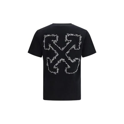Off-White Crna Script Arrow majica kratki rukav NOVA KOLEKCIJA