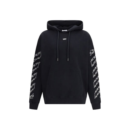 Off-White Crna Chain Araldic Dukserica NOVA KOLEKCIJA