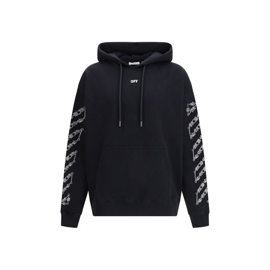 Off-White Crna Chain Araldic Dukserica NOVA KOLEKCIJA