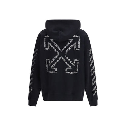 Off-White Crna Chain Araldic Dukserica NOVA KOLEKCIJA