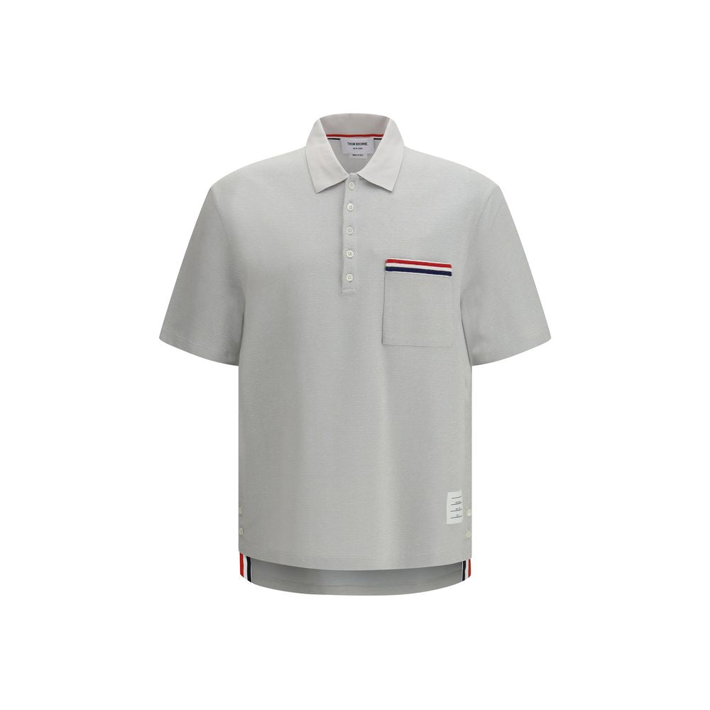 Thom Browne Siva polo majica NOVA KOLEKCIJA
