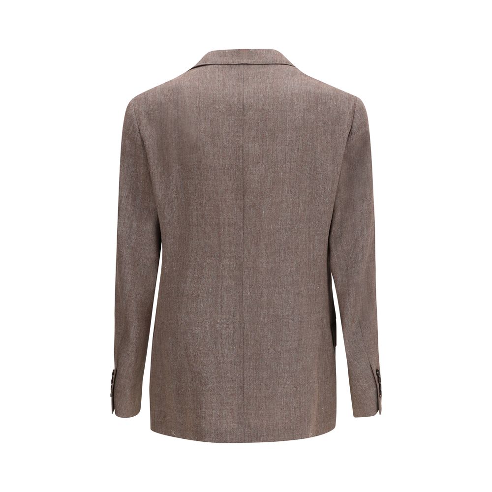 Brunello Cucinelli Smeđi blazer NOVA KOLEKCIJA