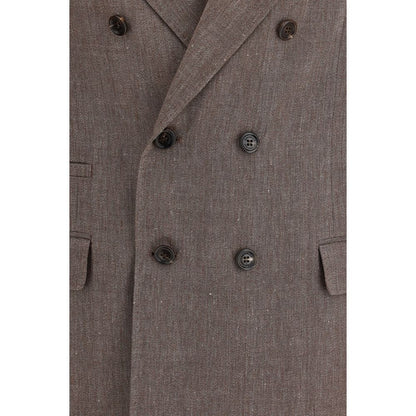 Brunello Cucinelli Smeđi blazer NOVA KOLEKCIJA