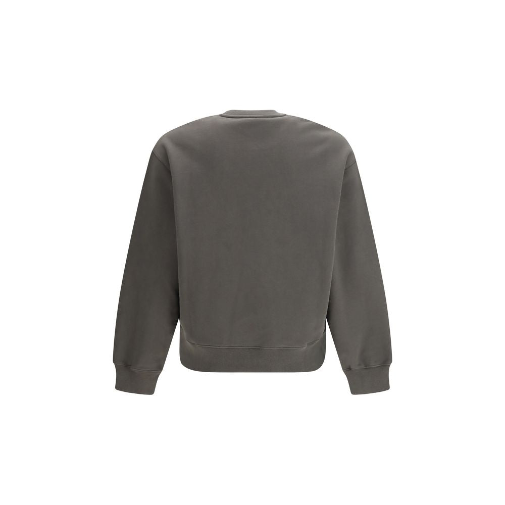 Maison Kitsuné Smeđa majica dugi rukav NOVA KOLEKCIJA