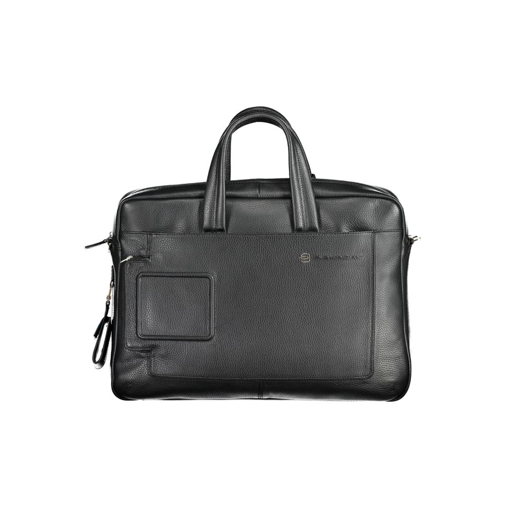 Piquadro Crna kožna business torba