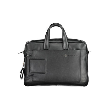 Piquadro Crna kožna business torba