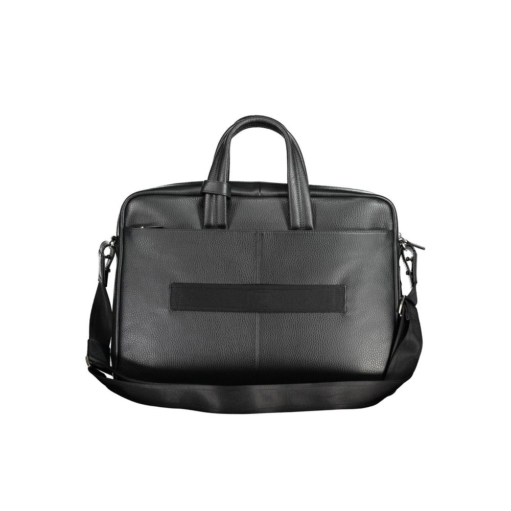 Piquadro Crna kožna business torba