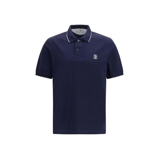 Brunello Cucinelli plava polo majica NOVA KOLEKCIJA