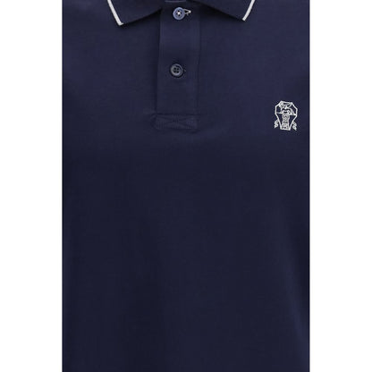 Brunello Cucinelli plava polo majica NOVA KOLEKCIJA