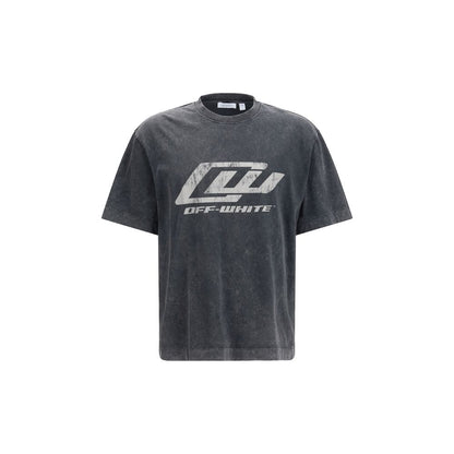 Off-White Siva Racing Skate majica kratki rukav NOVA KOLEKCIJA