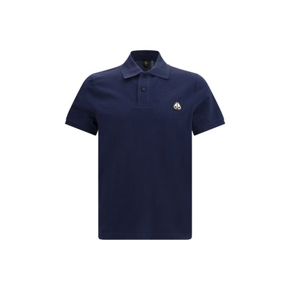 Moose Knuckles Plava Everett polo majica kratki rukav NOVA KOLEKCIJA