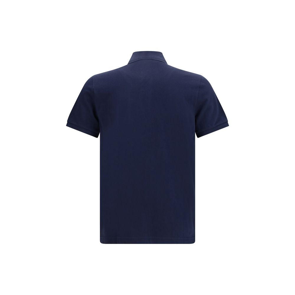 Moose Knuckles Plava Everett polo majica kratki rukav NOVA KOLEKCIJA