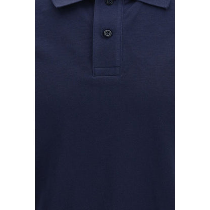 Moose Knuckles Plava Everett polo majica kratki rukav NOVA KOLEKCIJA
