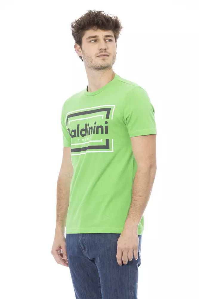 Baldinini Zelena majica s printom kratki rukav