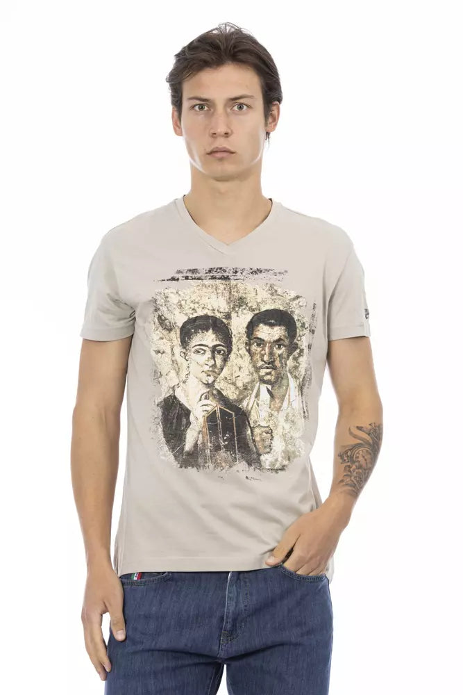 Trussardi bež majica s printom