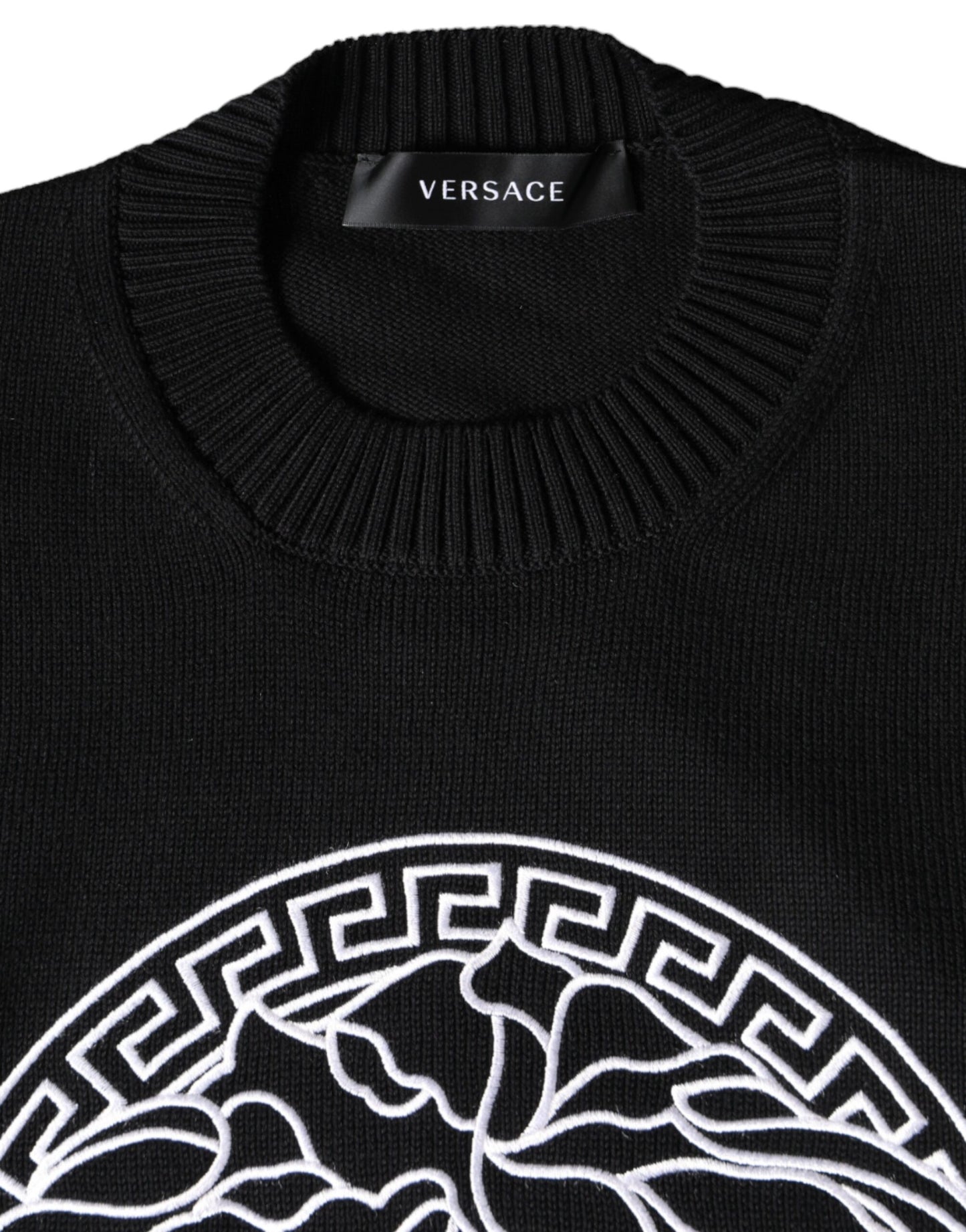 Versace Crna Medusa logo majica dugi rukav